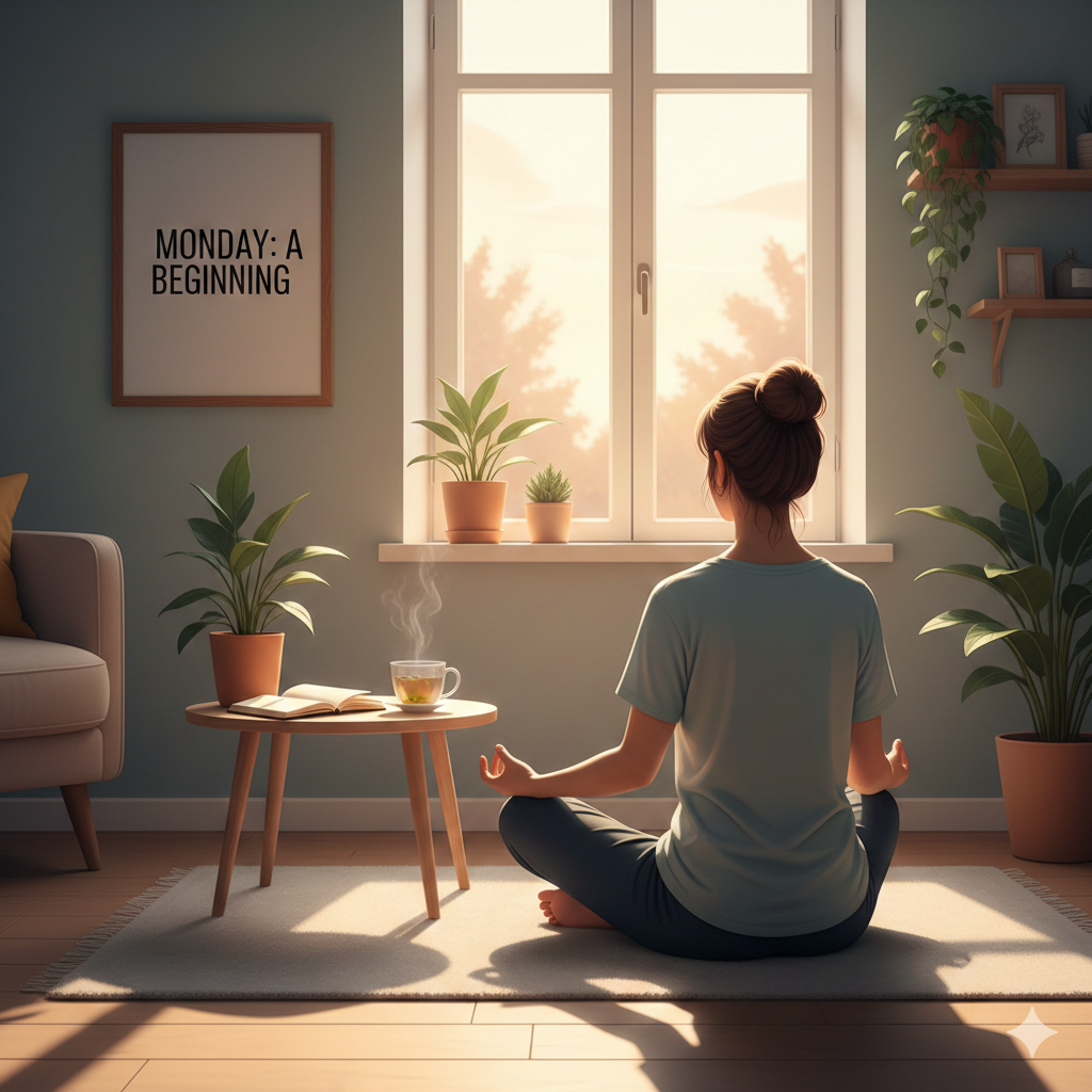 a Positive Monday Mindset by Evident Aura