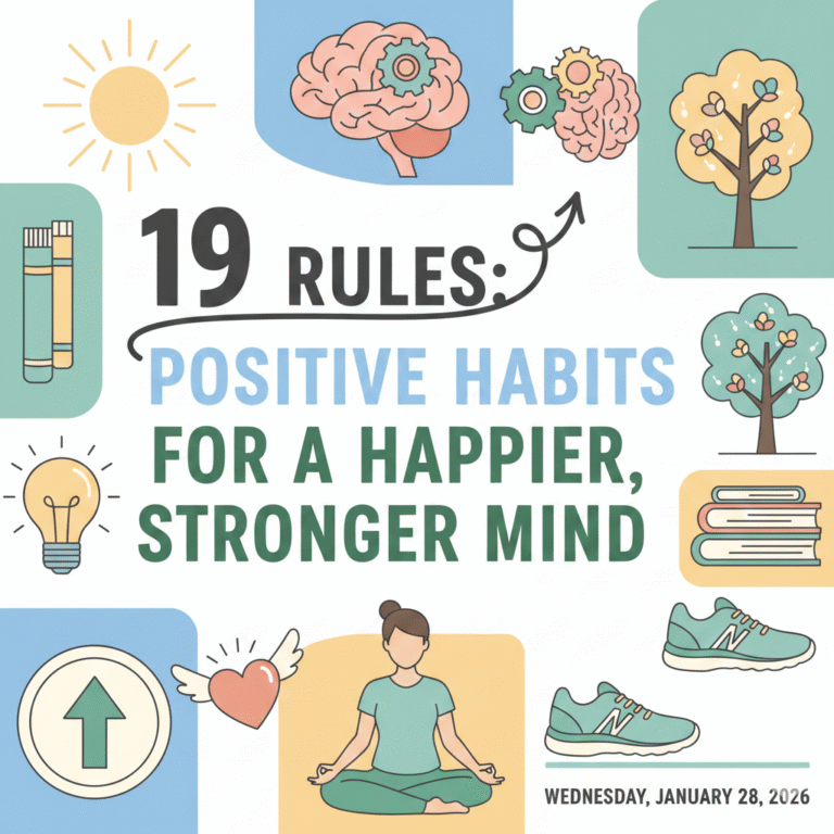 19 rules Positive Habits for a Happier, Stronger Mind