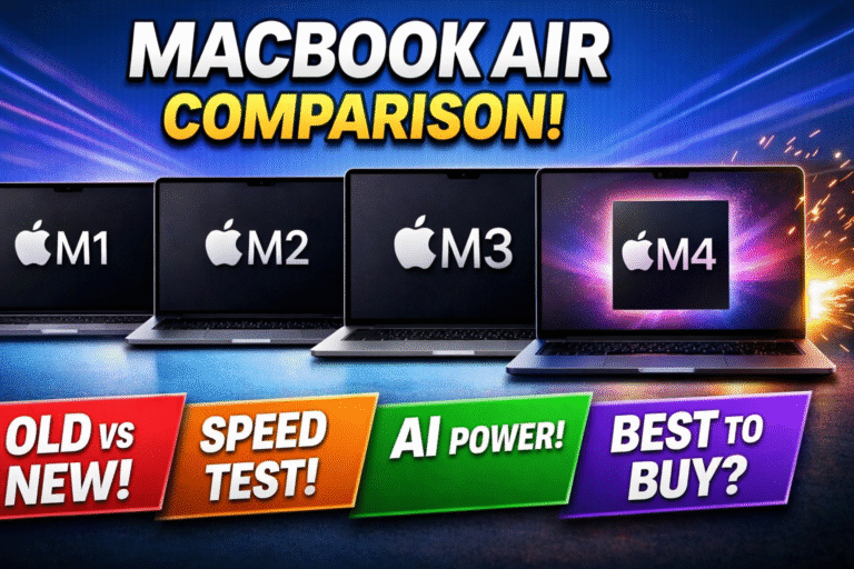 MacBook Air M4 vs M3 vs M2 vs M1 Ultimate Comparison Guide (2026)