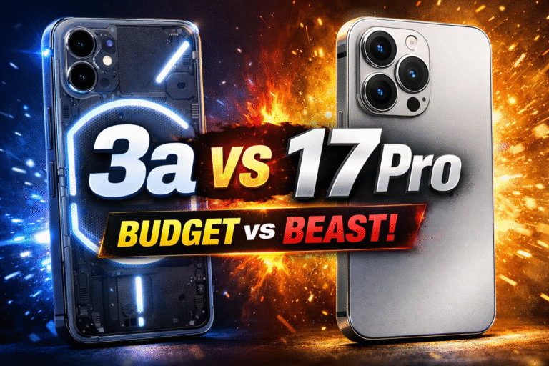 Nothing Phone 3a vs iPhone 17 Pro Full Comparison 2026