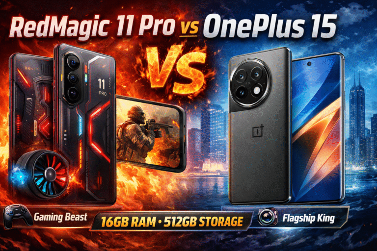 Red Magic 11 Pro vs OnePlus 15 The race of flagship models in the tech world