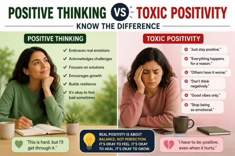 Positive Thinking vs Toxic Positivity: Know the Difference