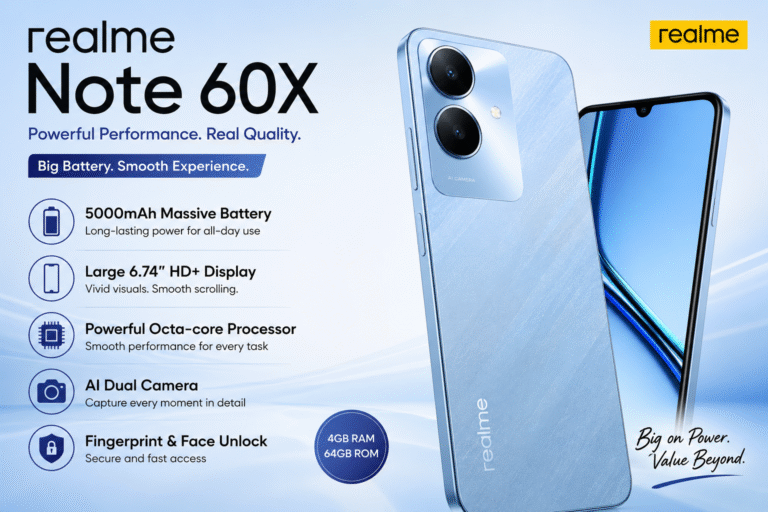 Realme Note 60X Budget Smartphone with Powerful Features