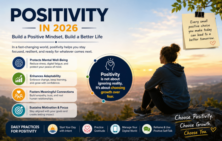 Positivity plays an important role in creating a happier, healthier, and more meaningful life