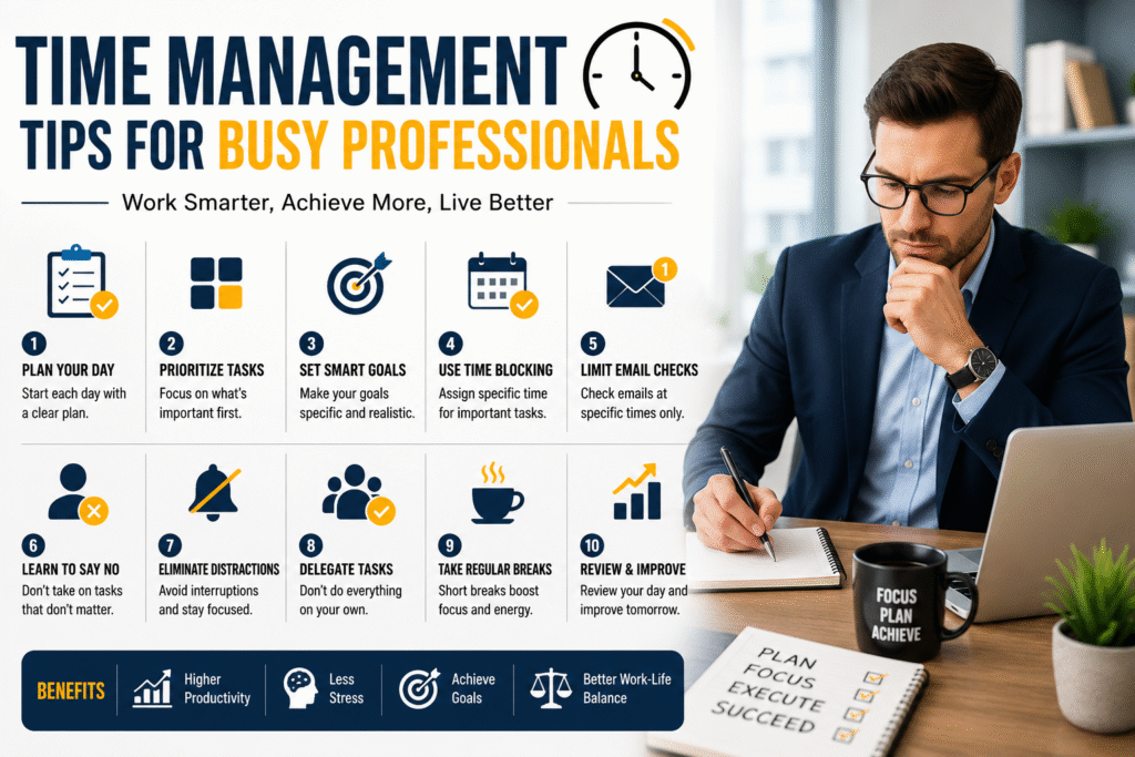 Time Management Tips for Busy Professionals Boost Productivity Without Burning Out
